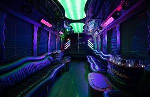 Tiffany Bus VIP Limousine inside